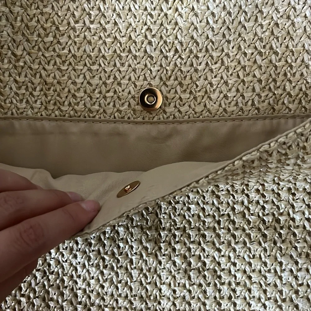 Primark Cream woven Women's Shoulder Bag - Picture 2 of 5